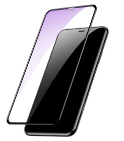 PELÍCULA DE VIDRO ANTILUZ AZUL PARA IPHONE X /XS /11 PRO BASEUS PRETO