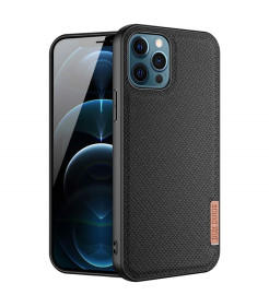 CAPA PARA IPHONE 12 PRO MAX NYLON PRETA DUX DUCIS FINO