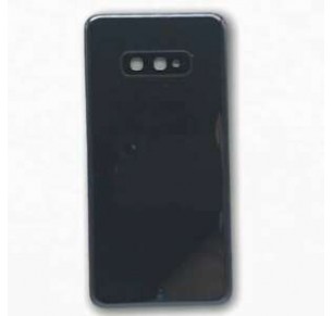 TAMPA DE BATERIA COMPATIVEL SEM LOGO PARA SAMSUNG S10E PRETO/CINZA " PRISM BLACK"
