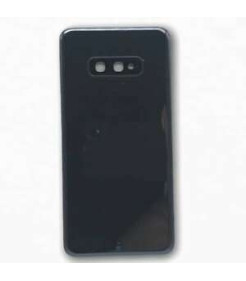 TAMPA DE BATERIA COMPATIVEL SEM LOGO PARA SAMSUNG S10E PRETO/CINZA " PRISM BLACK"