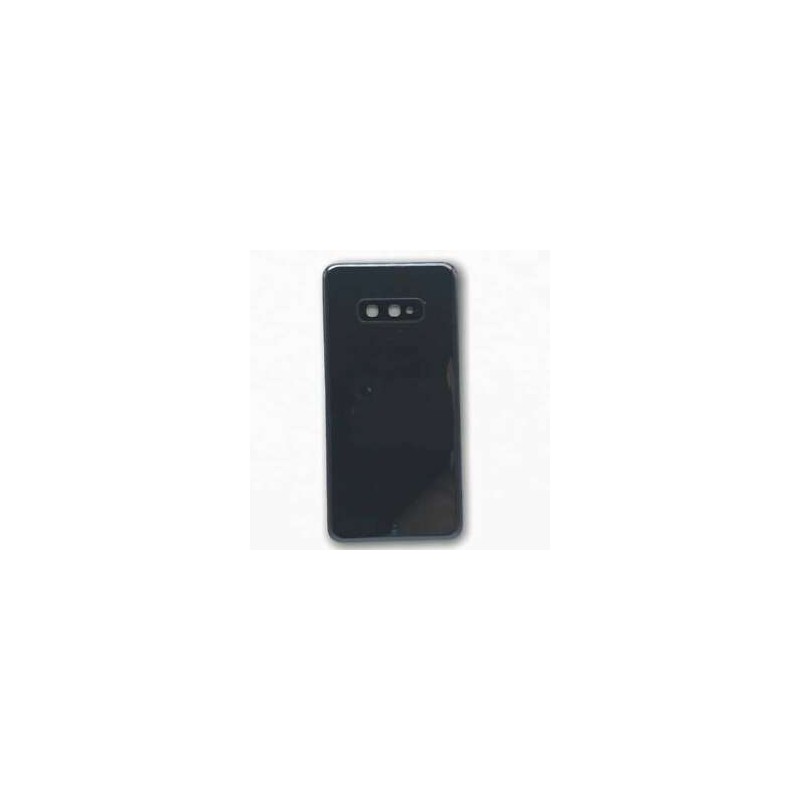 TAMPA DE BATERIA COMPATIVEL SEM LOGO PARA SAMSUNG S10E PRETO/CINZA " PRISM BLACK"