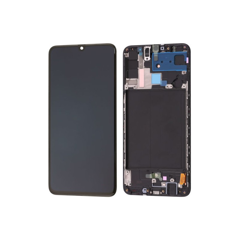 ECRÃ OLED COM FRAME PARA SAMSUNG A70 PRETO