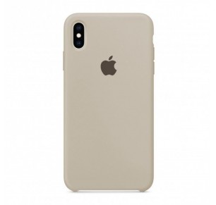 CAPA SILICONE PARA IPHONE X BEGE MATT