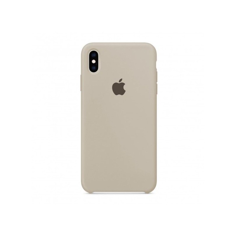 CAPA SILICONE PARA IPHONE X BEGE MATT