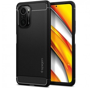 CAPA RUGGED ARMOR PARA POCO F3/MI 11i PRETO MATE