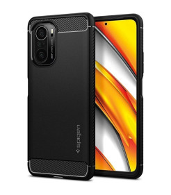 CAPA RUGGED ARMOR PARA POCO F3/MI 11i PRETO MATE