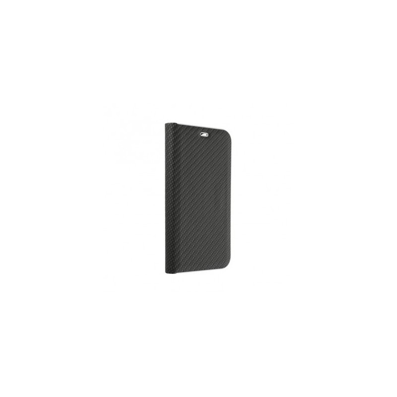 CAPA TIPO LIVRO FORCELL LUNA CARBON PARA SAMSUNG S21 ULTRA PRETO