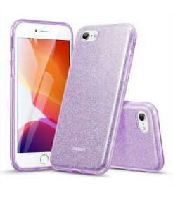 CAPA ESR MAKEUP GLITTER PARA IPHONE 7 / 8 / SE 2020 ROXO