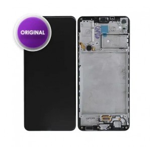 ECRÃ PARA SAMSUNG A21S (SM-A217) PRETO SERVICE PACK